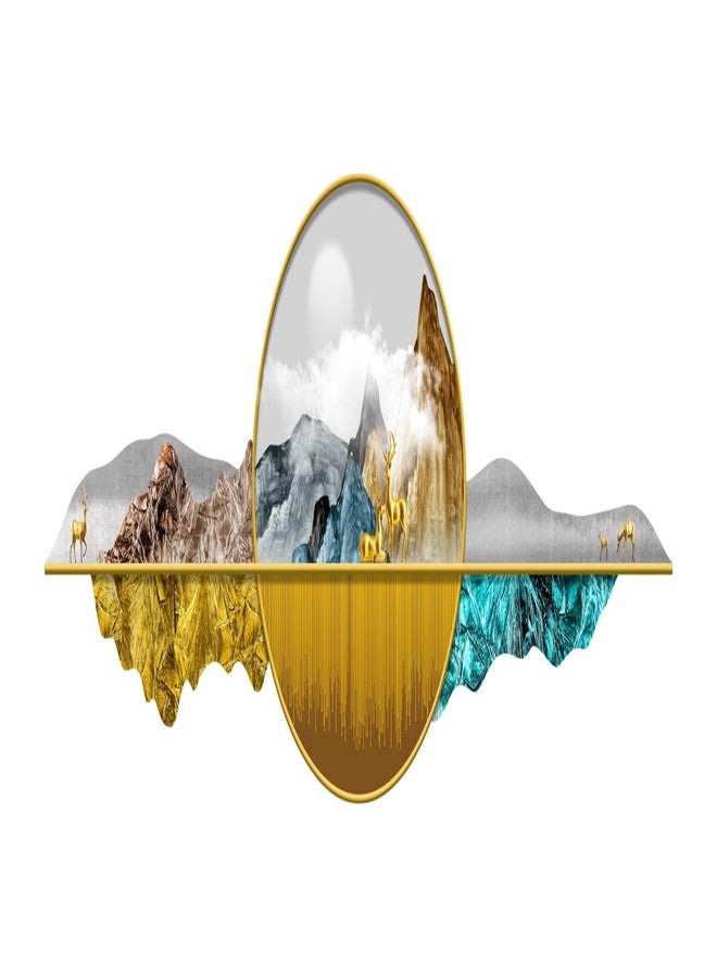 MERICAL PVC Vinyl Self-Adhesive 3D Deer with Mountain Wall Sticker for Home Décor | Removable Wall Décal for Living Room, Kids Room, Hall & Bedroom (44 x 128 cm) - Image 4